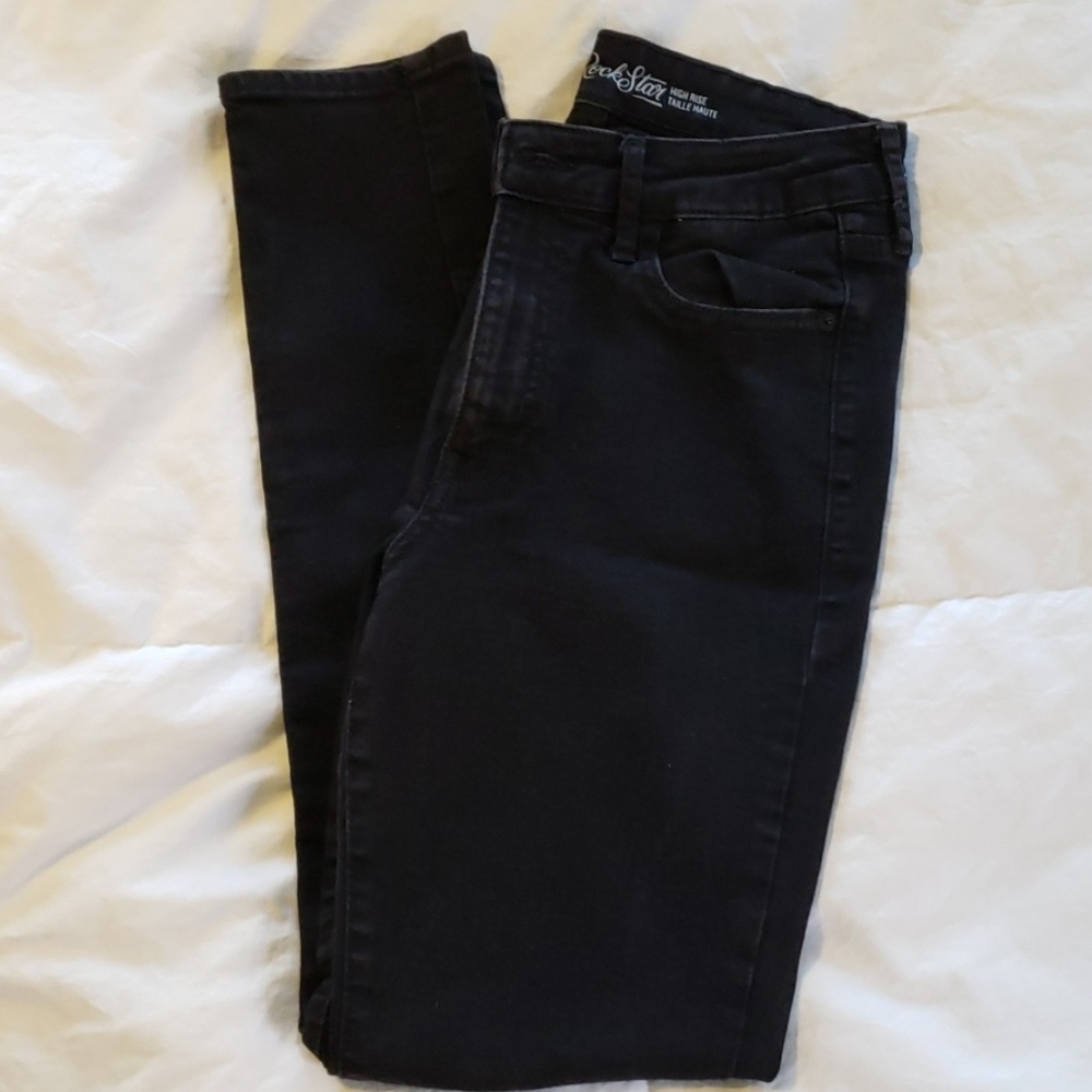 Old Navy Black Rockstar Stretch Jeans